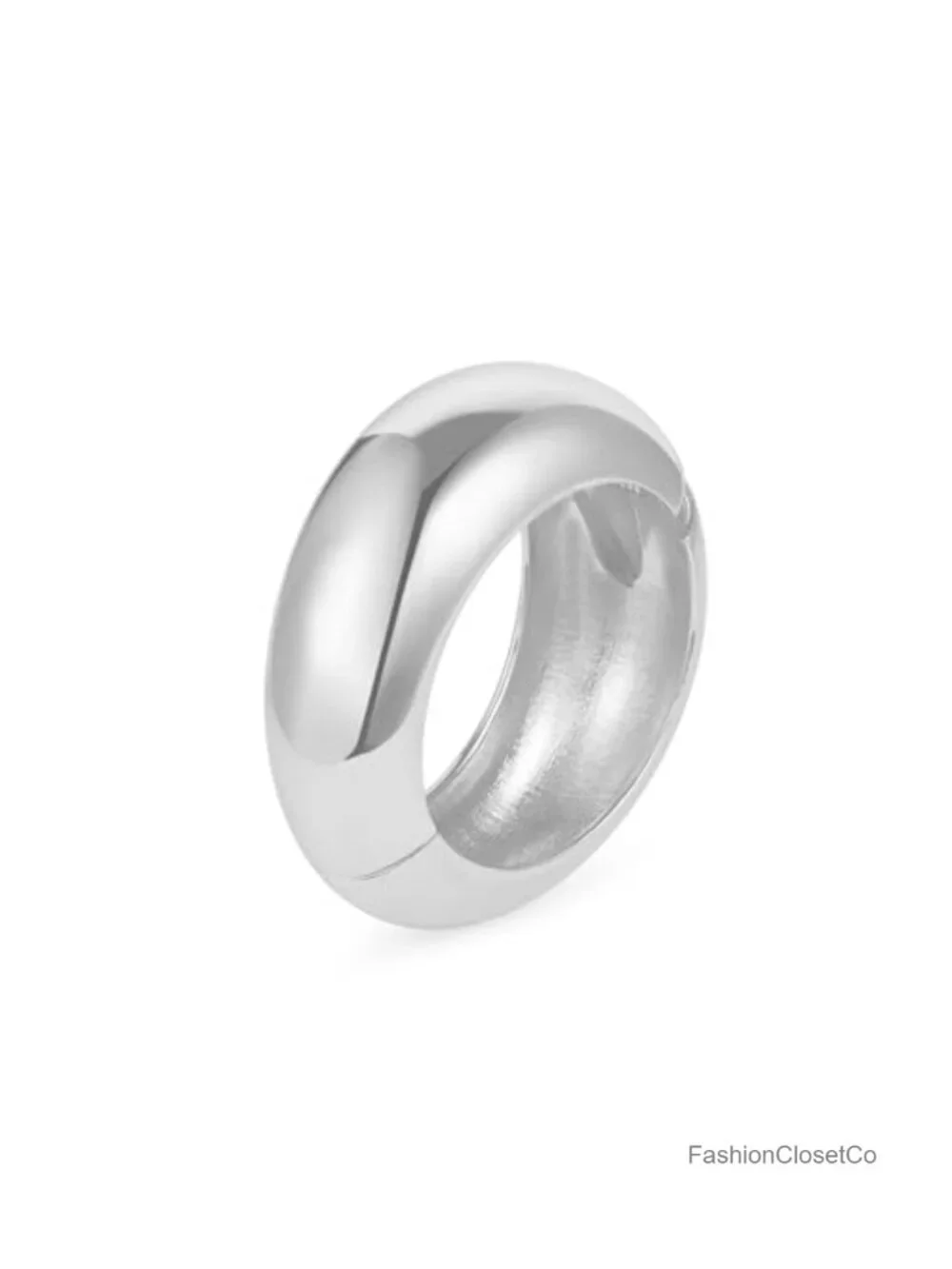 Trendy Hinged Arm Cuff Bangles Chunky Bracelet for Women Silver Plated